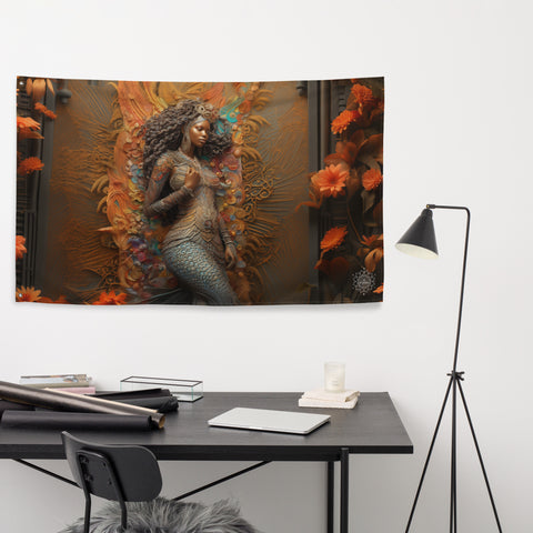 Mami Wata Goddess Flag Wall Art