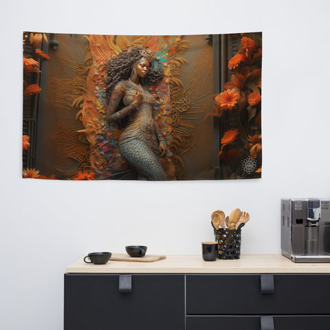 Mami Wata Goddess Flag Wall Art