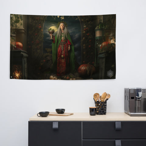 Cerridwen Goddess Flag Wall Art