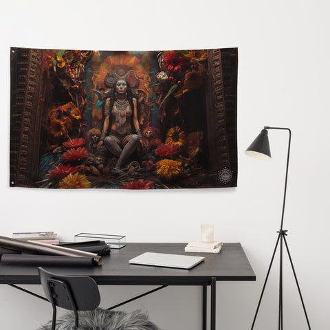 Coatlicue Goddess Flag Wall Art