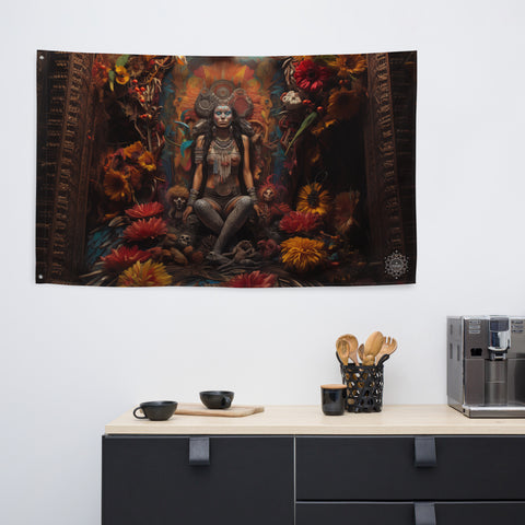 Coatlicue Goddess Flag Wall Art