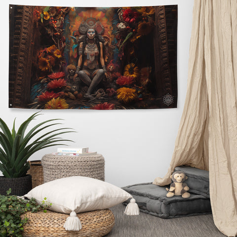 Coatlicue Goddess Flag Wall Art