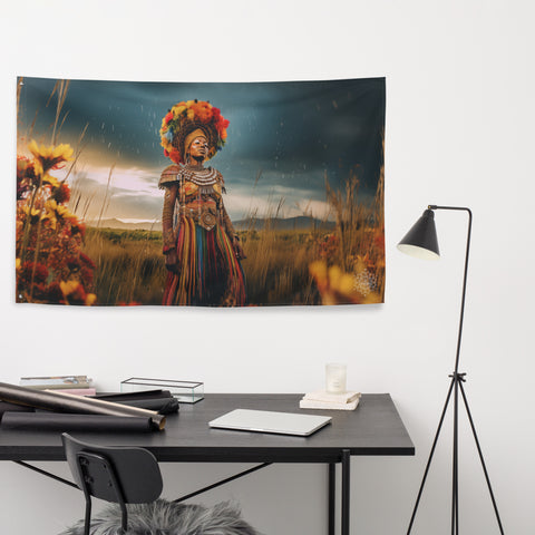 Mbaba Mwana Waresa Goddess Flag Wall Art