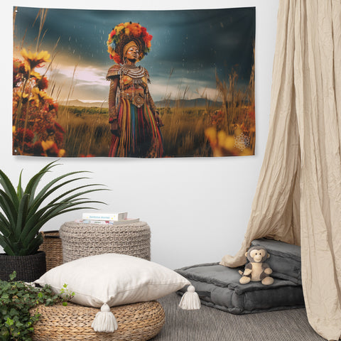 Mbaba Mwana Waresa Goddess Flag Wall Art