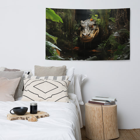Alligator Spirit Animal Flag Wall Art