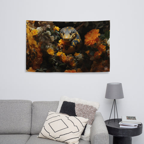 Anaconda Spirit Animal Flag Wall Art