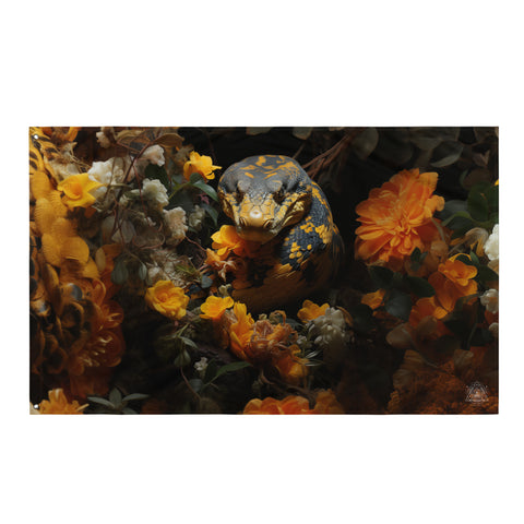 Anaconda Spirit Animal Flag Wall Art