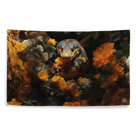 Anaconda Spirit Animal Flag Wall Art