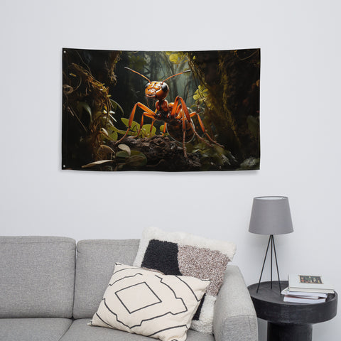 Ant Spirit Animal Flag Wall Art