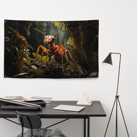Ant Spirit Animal Flag Wall Art