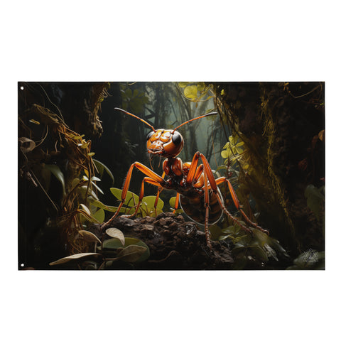 Ant Spirit Animal Flag Wall Art