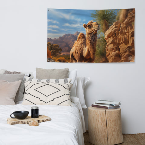 Camel Spirit Animal Flag Wall Art