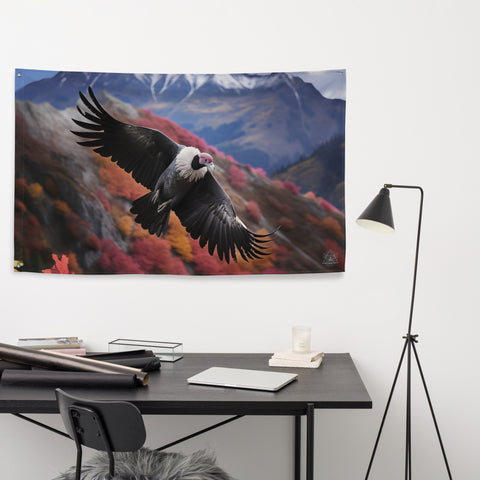 Condor Spirit Animal Flag Wall Art