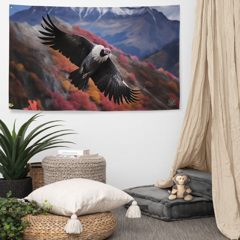 Condor Spirit Animal Flag Wall Art