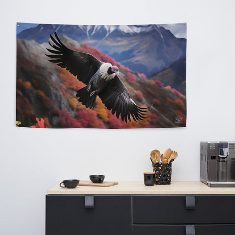 Condor Spirit Animal Flag Wall Art