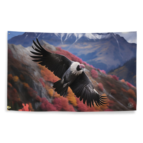 Condor Spirit Animal Flag Wall Art