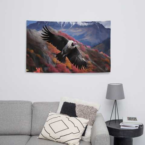 Condor Spirit Animal Flag Wall Art