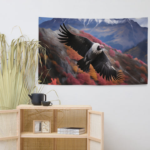 Condor Spirit Animal Flag Wall Art