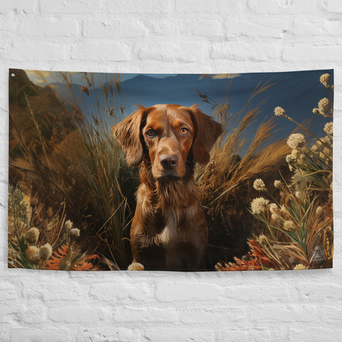 Dog Spirit Animal Flag Wall Art