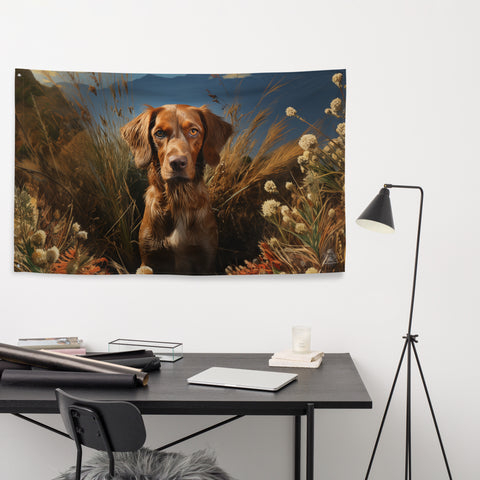Dog Spirit Animal Flag Wall Art