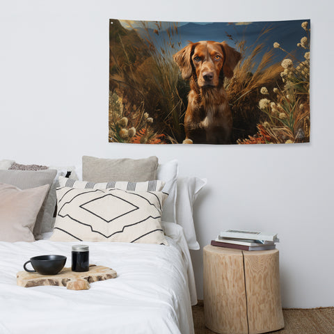Dog Spirit Animal Flag Wall Art
