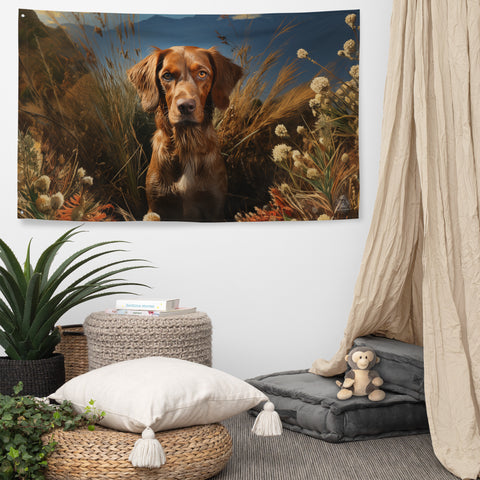 Dog Spirit Animal Flag Wall Art