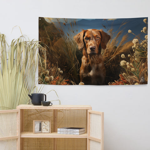 Dog Spirit Animal Flag Wall Art