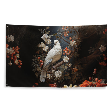 Dove Spirit Animal Flag Wall Art