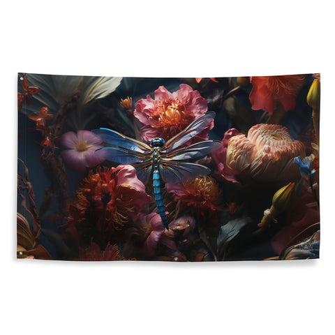 Dragonfly Spirit Animal Flag Wall Art