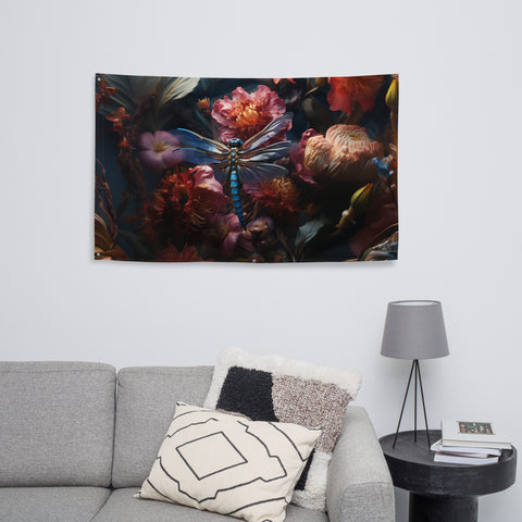 Dragonfly Spirit Animal Flag Wall Art