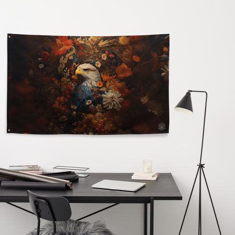 Eagle Spirit Animal Flag Wall Art