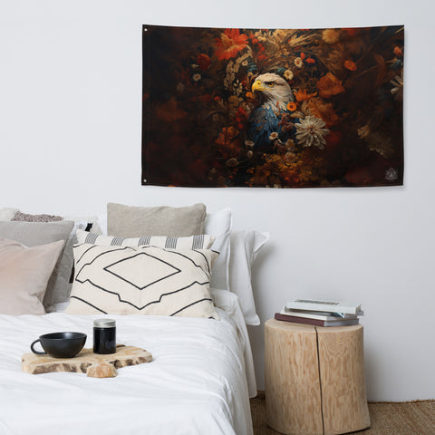 Eagle Spirit Animal Flag Wall Art