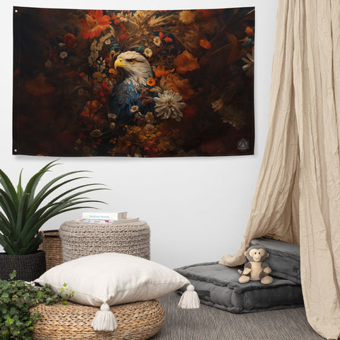 Eagle Spirit Animal Flag Wall Art
