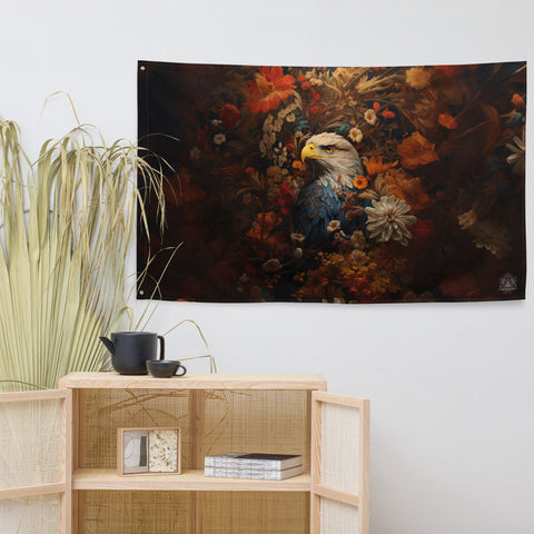 Eagle Spirit Animal Flag Wall Art