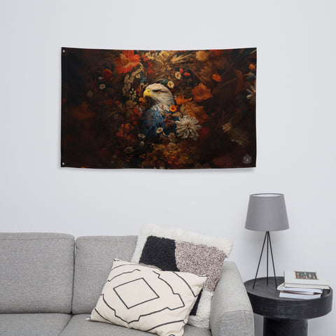 Eagle Spirit Animal Flag Wall Art