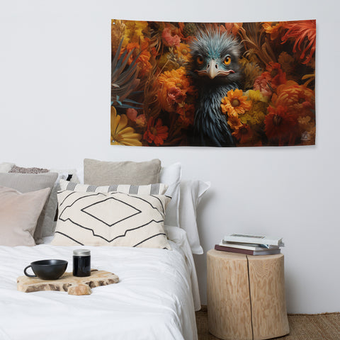 Emu Spirit Animal Flag Wall Art