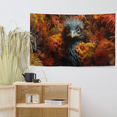 Emu Spirit Animal Flag Wall Art