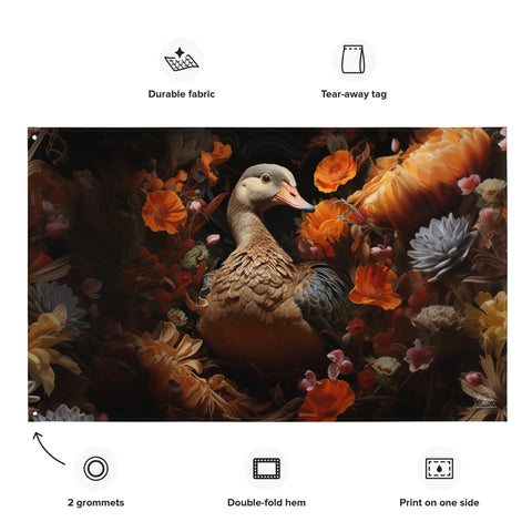 Goose Spirit Animal Flag Wall Art