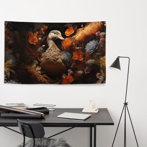 Goose Spirit Animal Flag Wall Art