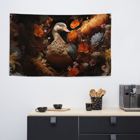 Goose Spirit Animal Flag Wall Art