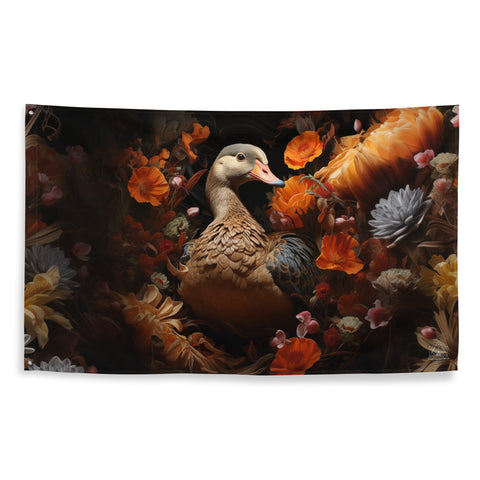 Goose Spirit Animal Flag Wall Art