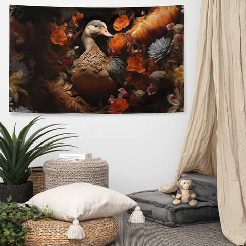 Goose Spirit Animal Flag Wall Art