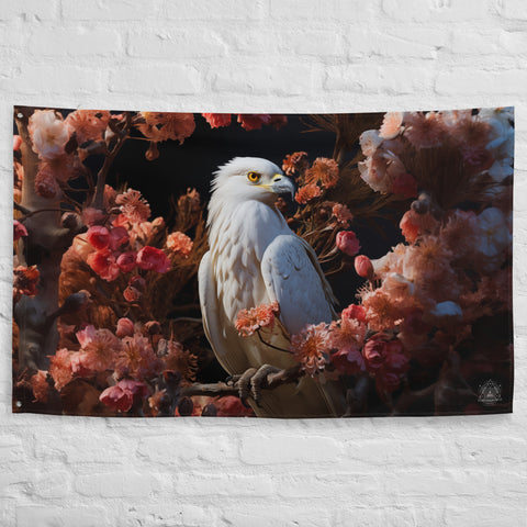 Hawk Spirit Animal Flag Wall Art