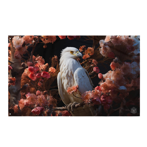 Hawk Spirit Animal Flag Wall Art