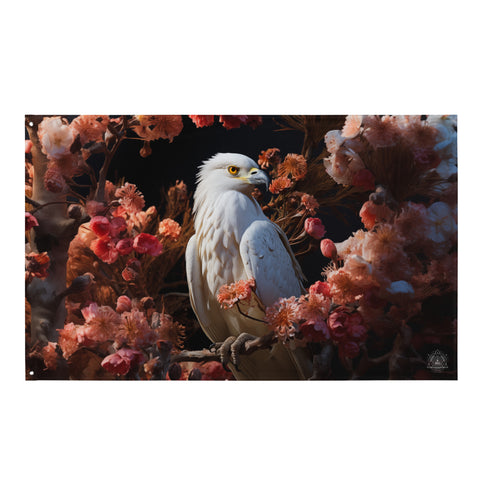 Hawk Spirit Animal Flag Wall Art