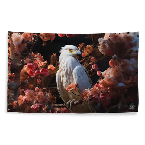 Hawk Spirit Animal Flag Wall Art