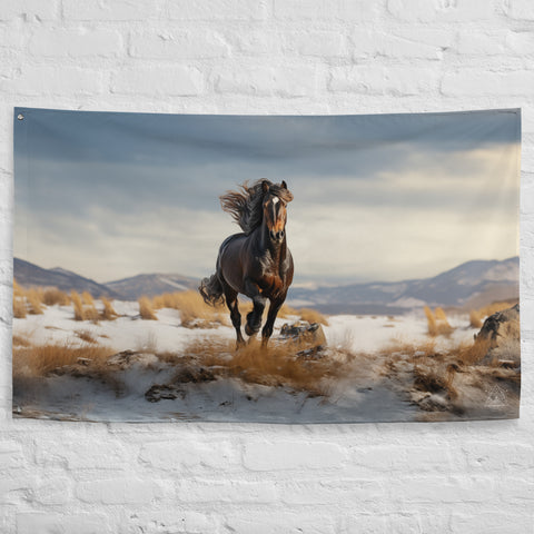 Horse Spirit Animal Flag Wall Art