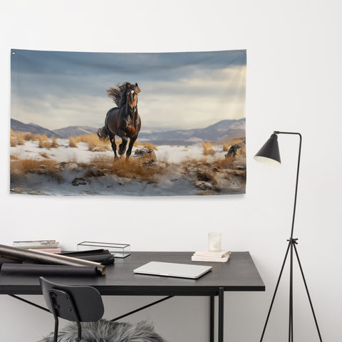 Horse Spirit Animal Flag Wall Art