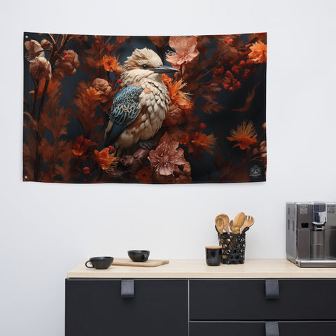 Kookaburra Spirit Animal Flag Wall Art