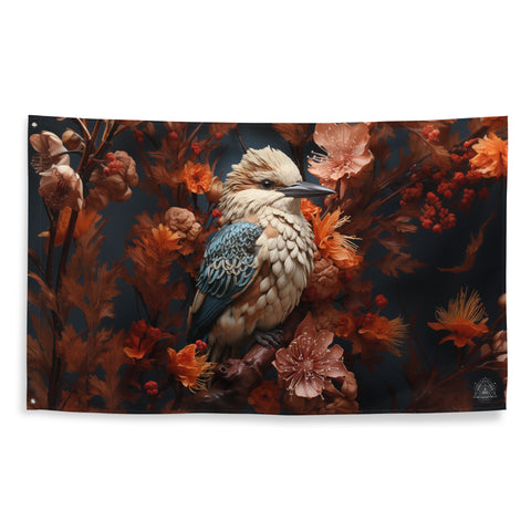 Kookaburra Spirit Animal Flag Wall Art